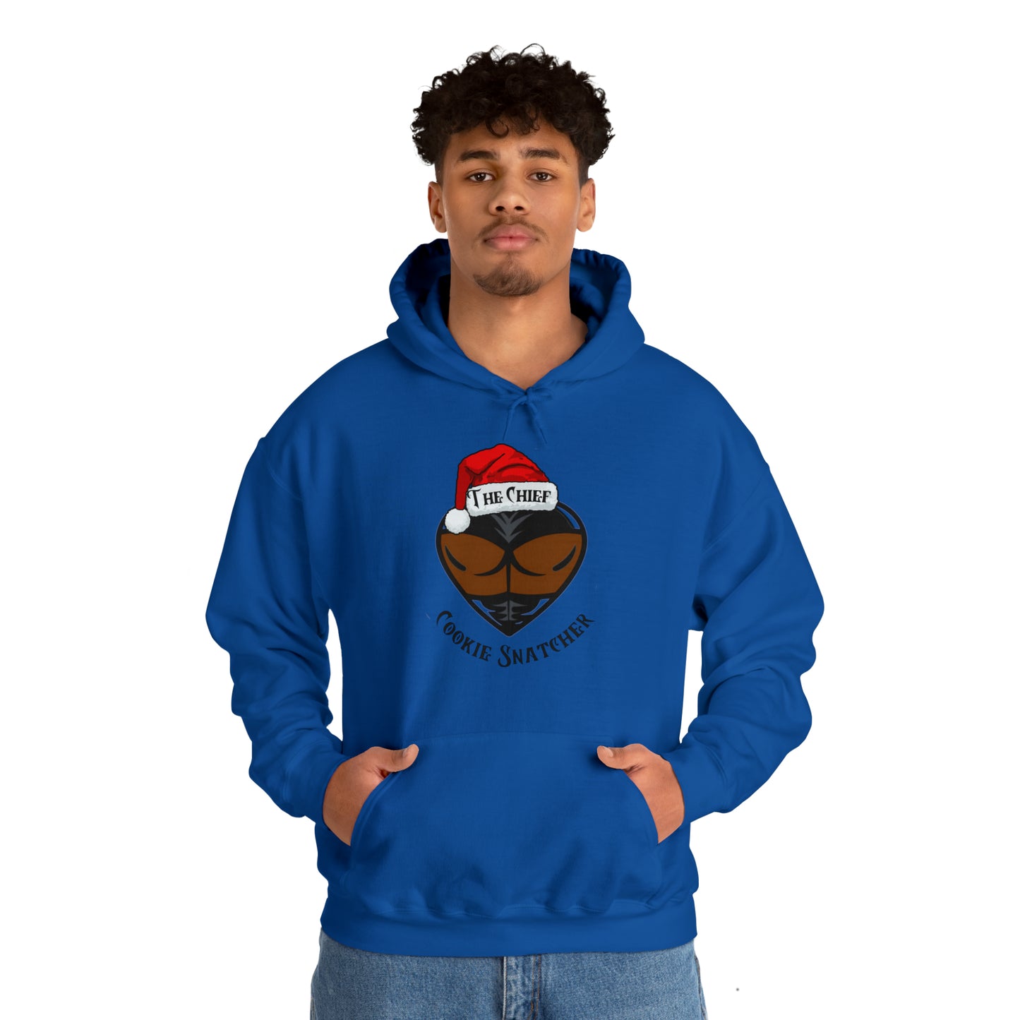 The Chief Chocolate Cookie Snatcher Men's Hoodie, Naughty Christmas Sweater For Chocolate Cookie Lovers