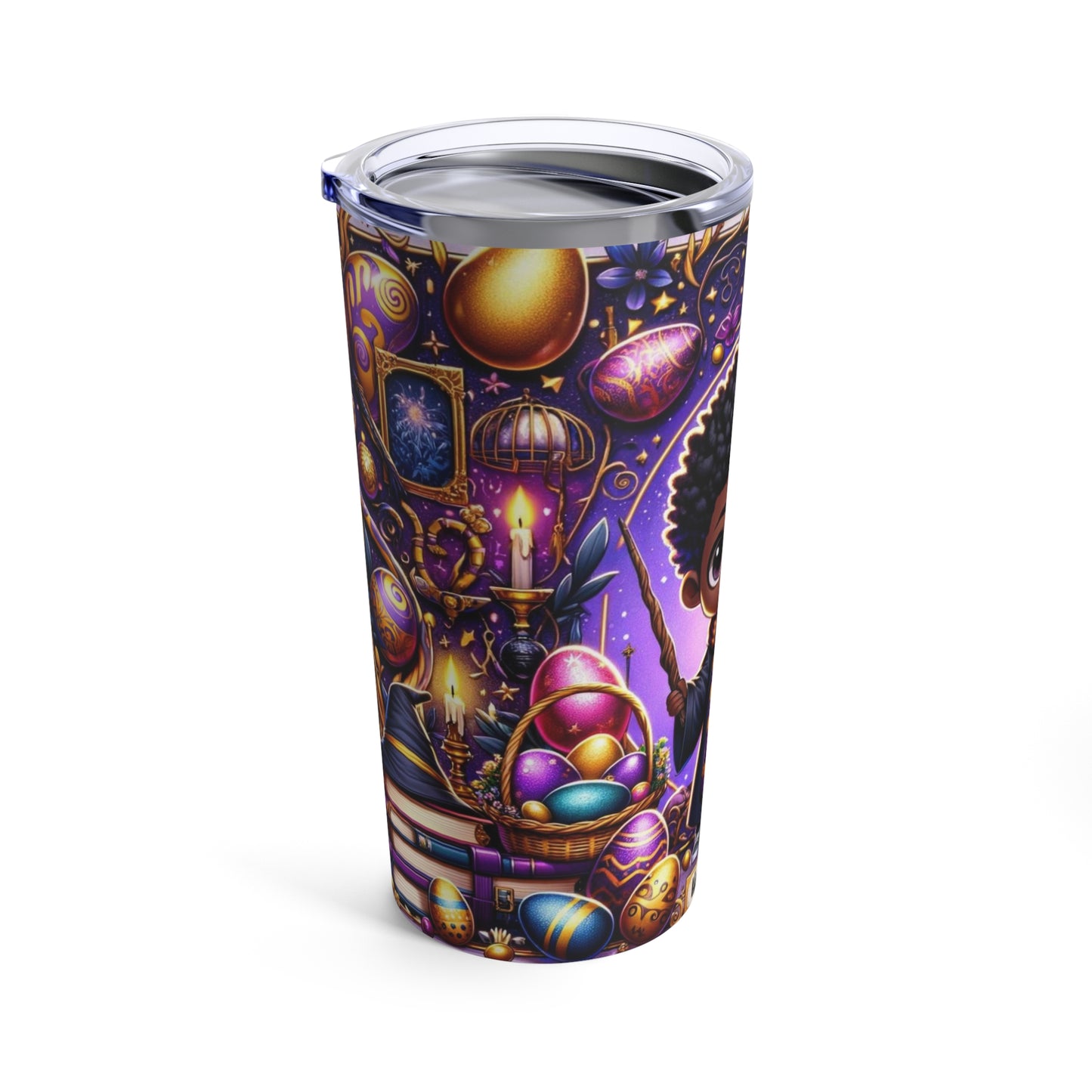 Afrocentric Wizardry Easter-Themed 20oz Travel Tumbler, Unique Cultural Drink Ware