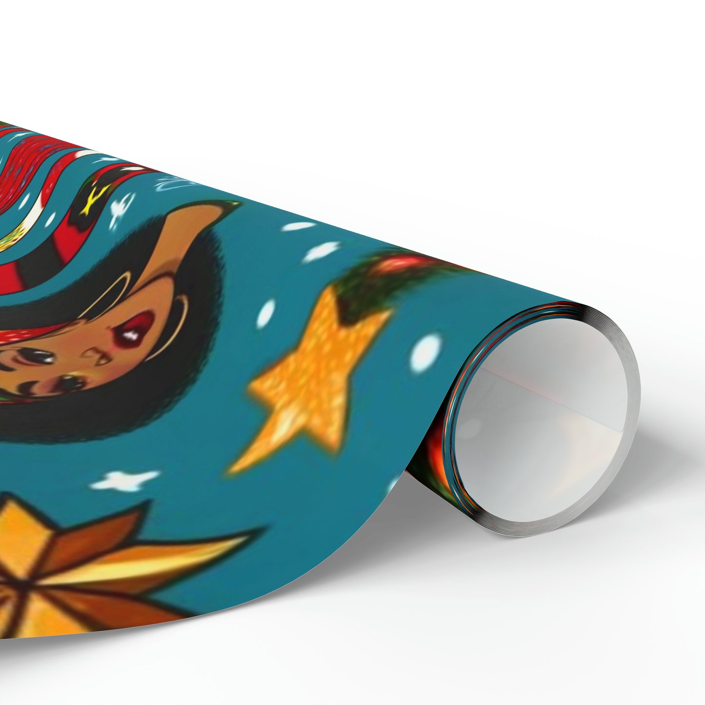 Black Girl Magic Christmas Wrapping Paper, Pro Black Woman Themed Holiday Gift Wrap