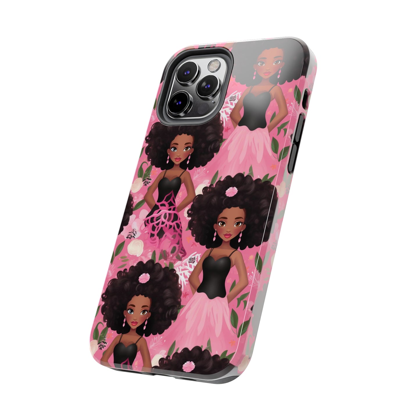 Black Baby Doll Tough iPhone Case, African American Doll iPhone Case iPhone 7-14