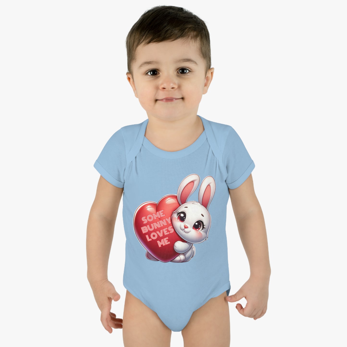 Some Bunny Loves Me Easter Bunny Infant Bodysuit, Funny Easter Themed Baby Onesie