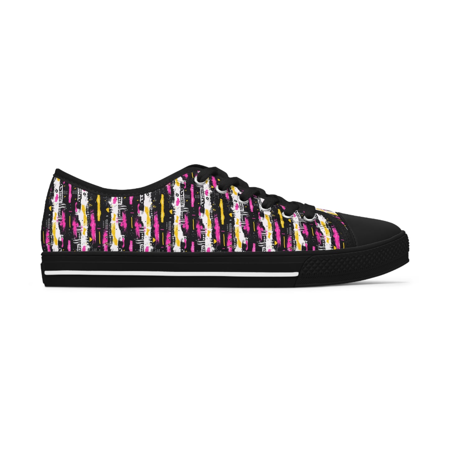 Women's Abstract Print Sneakers, Artistic Footwear