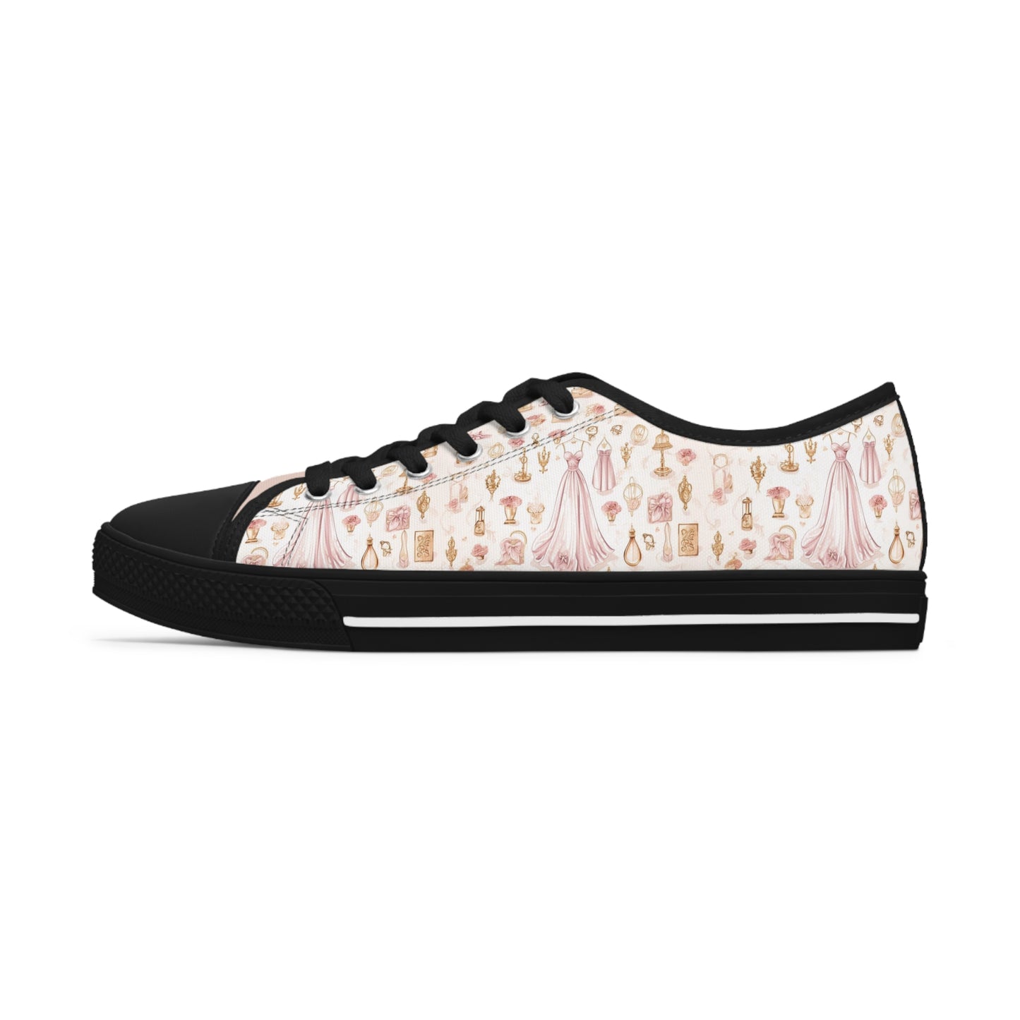 Chic Wedding Bliss Bridal Women's Low Tops Sneakers, Soft Tone Peach Wedding Tennis Shoes