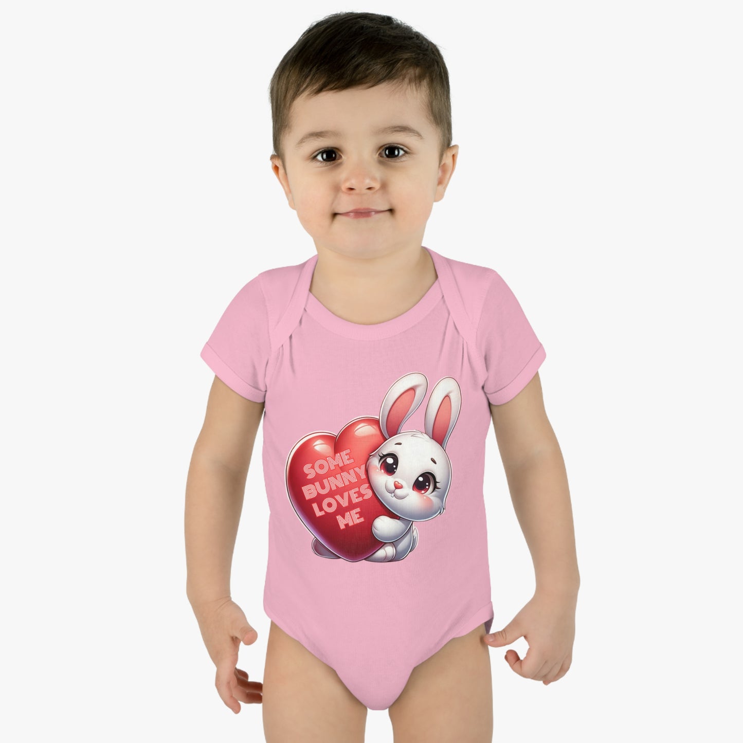 Some Bunny Loves Me Easter Bunny Infant Bodysuit, Funny Easter Themed Baby Onesie