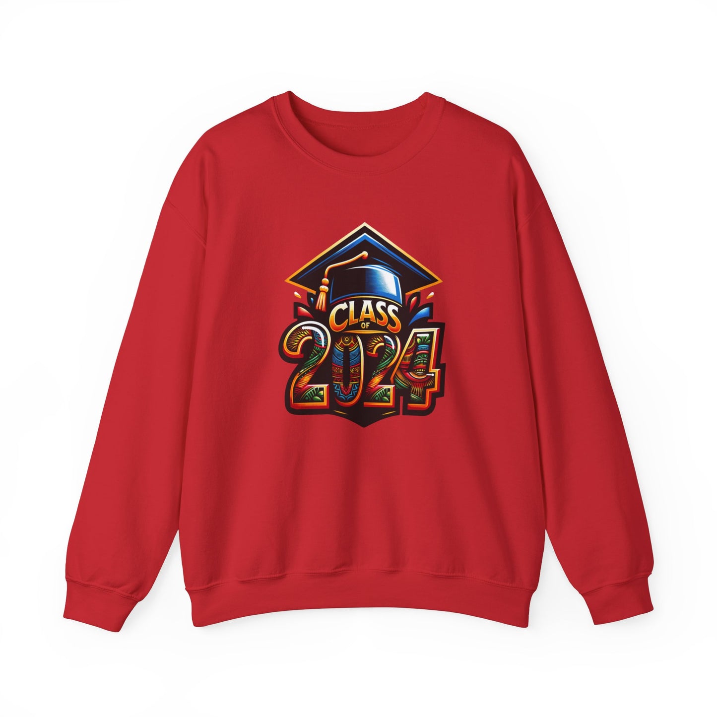 Afrocentric Senior Sweatshirt, Class of 2024 Black Culture Sweater