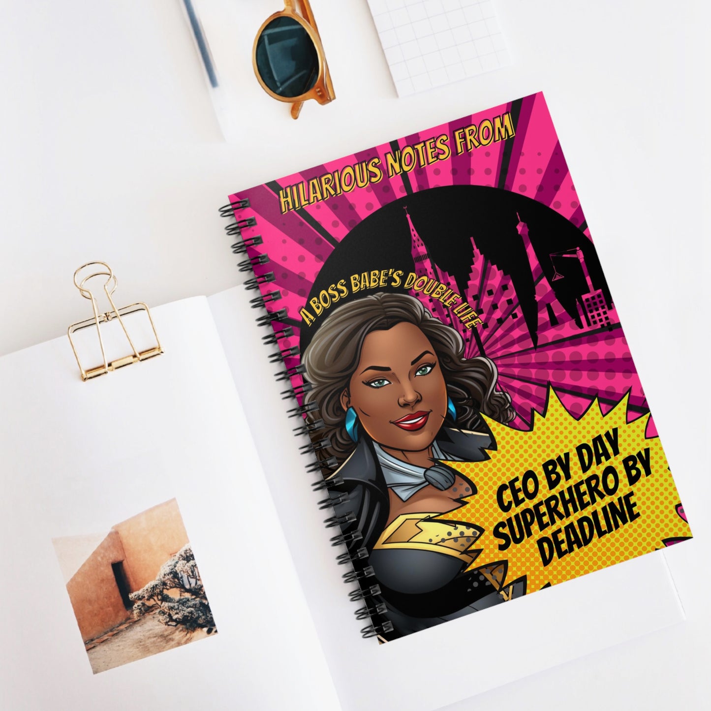 Black Woman CEO by Day Black Woman Superhero By Night Superhero Notebook