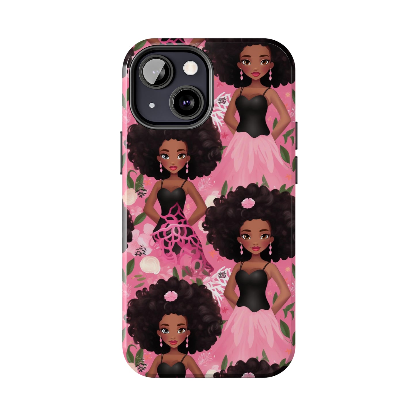 Black Baby Doll Tough iPhone Case, African American Doll iPhone Case iPhone 7-14