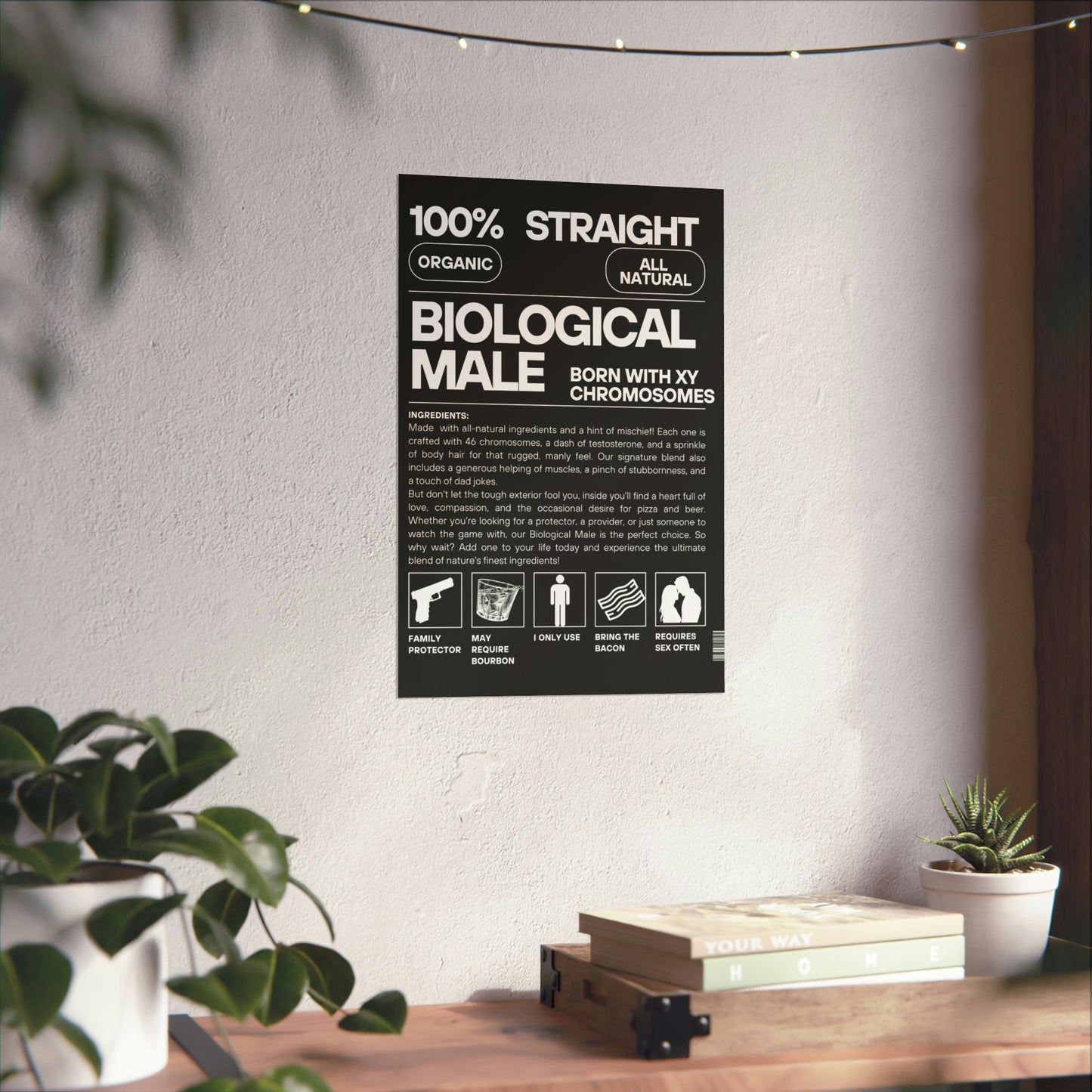 Nature's Finest Blend: The Biological Male Poster