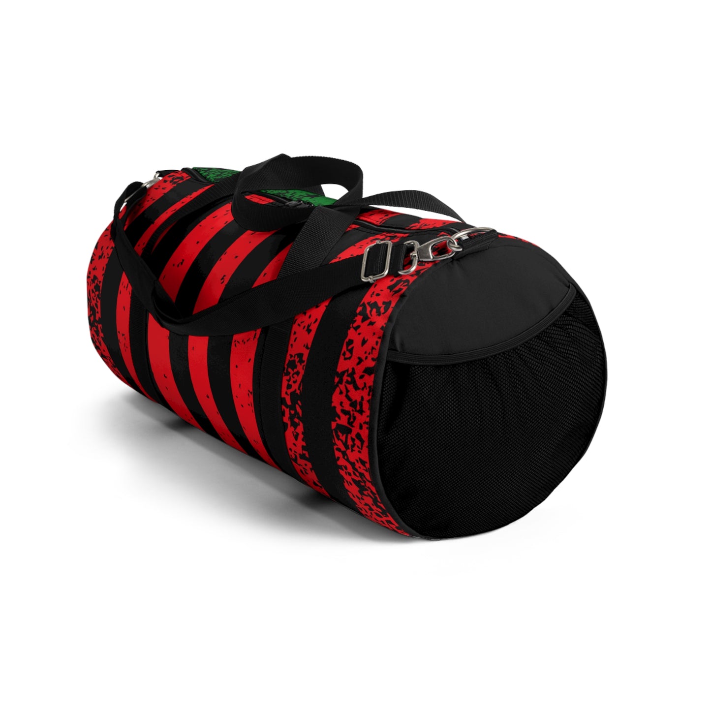 Black American Flag, Pan African Flag Duffel Bag, Garvey Pan African Flag Gym Bag