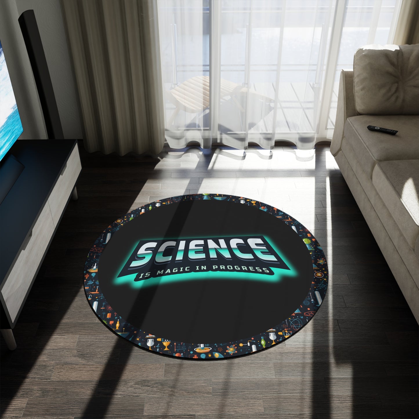 STEM: Science, Technology, Math, Engineering Educational Theme  Home & Classroom 60 Inch Rug