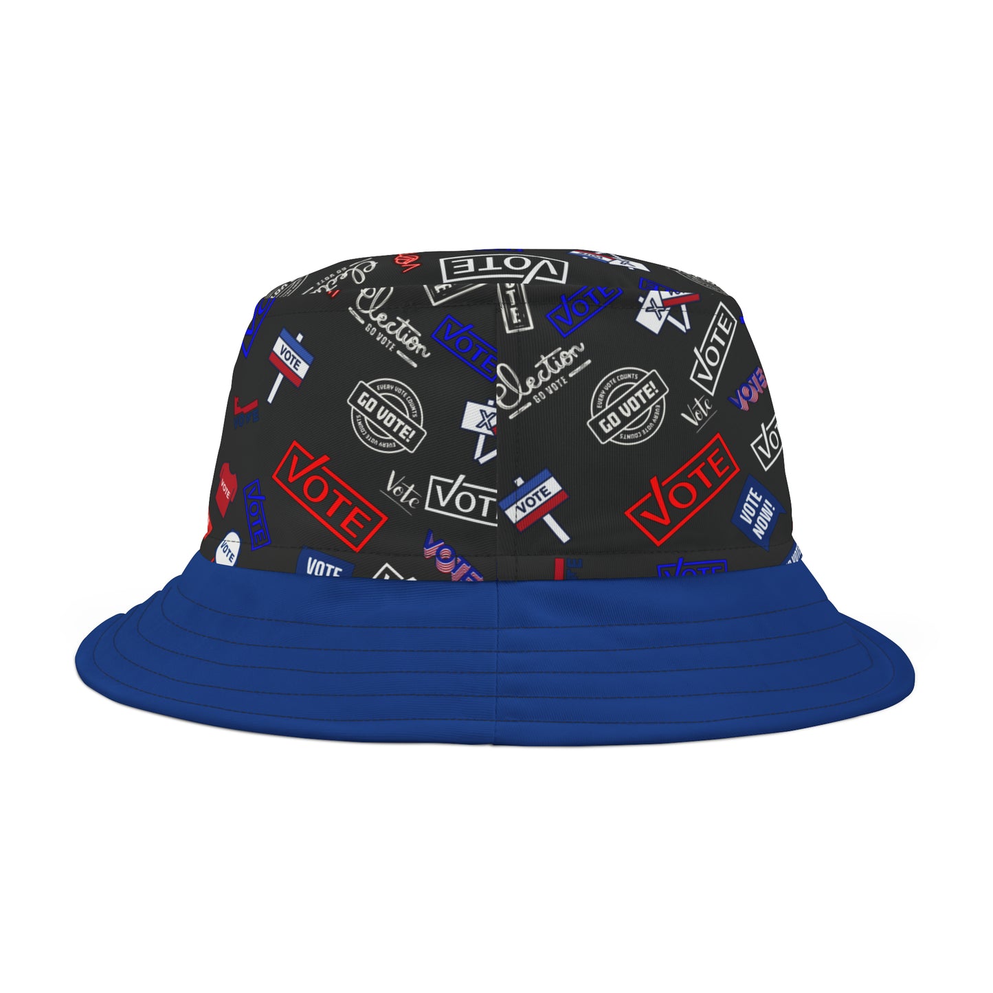 Vote-Inspired Polyester Bucket Hat: Trendy Political Statement & Patriotic Headwear