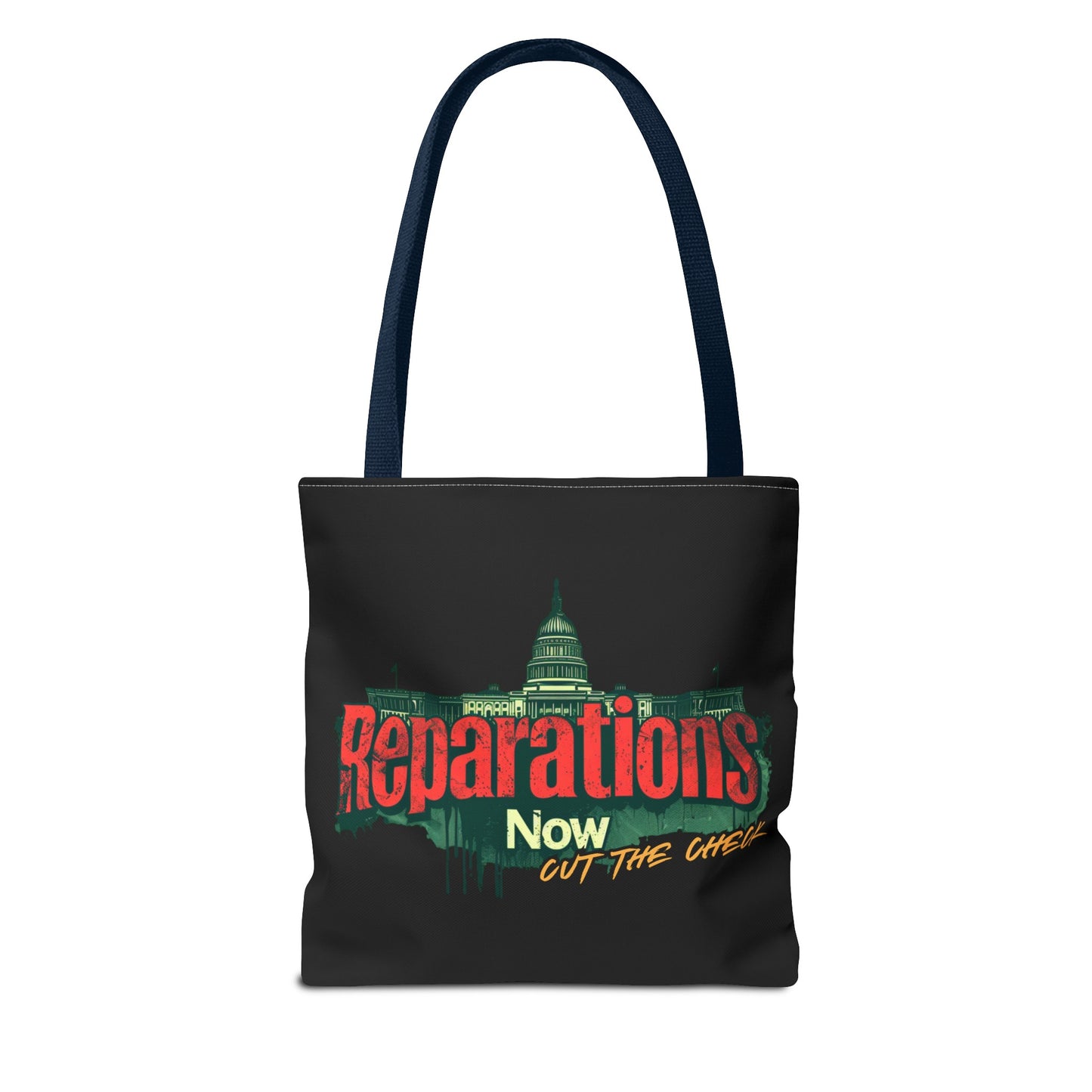 Reparations Now - Cut The Check Tote Bag - Social Justice Political Rally Bag