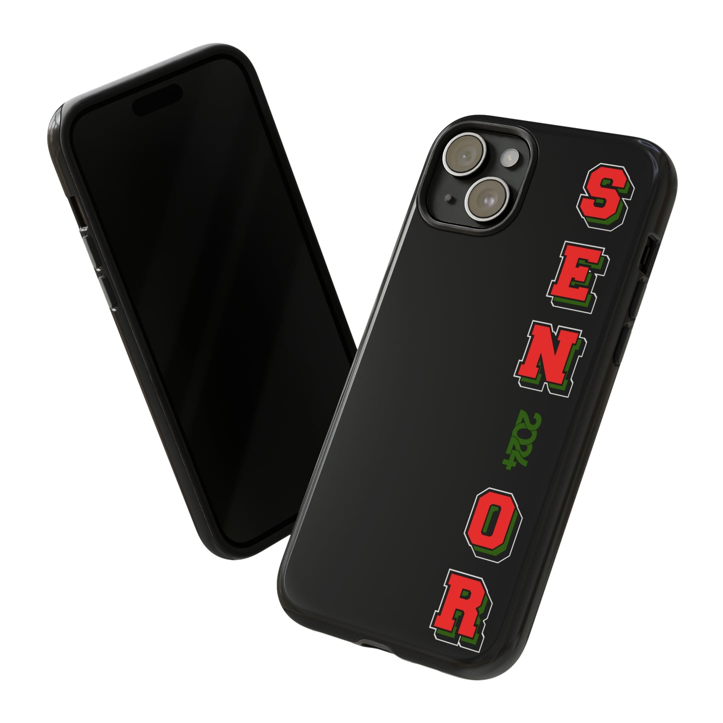 Red Black and Green Pan African Senior Class of 2024 Iconic Double-Layer Phone Case