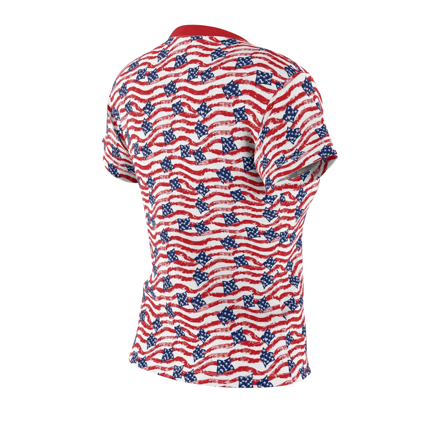 American Freedom All Over Print Women's Tee, 4th Of July Women's Apparel