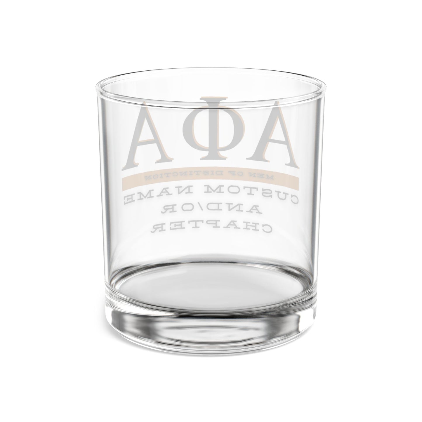 Custom Alpha Phi Alpha Whiskey Glasses - Personalized Fraternity Gift