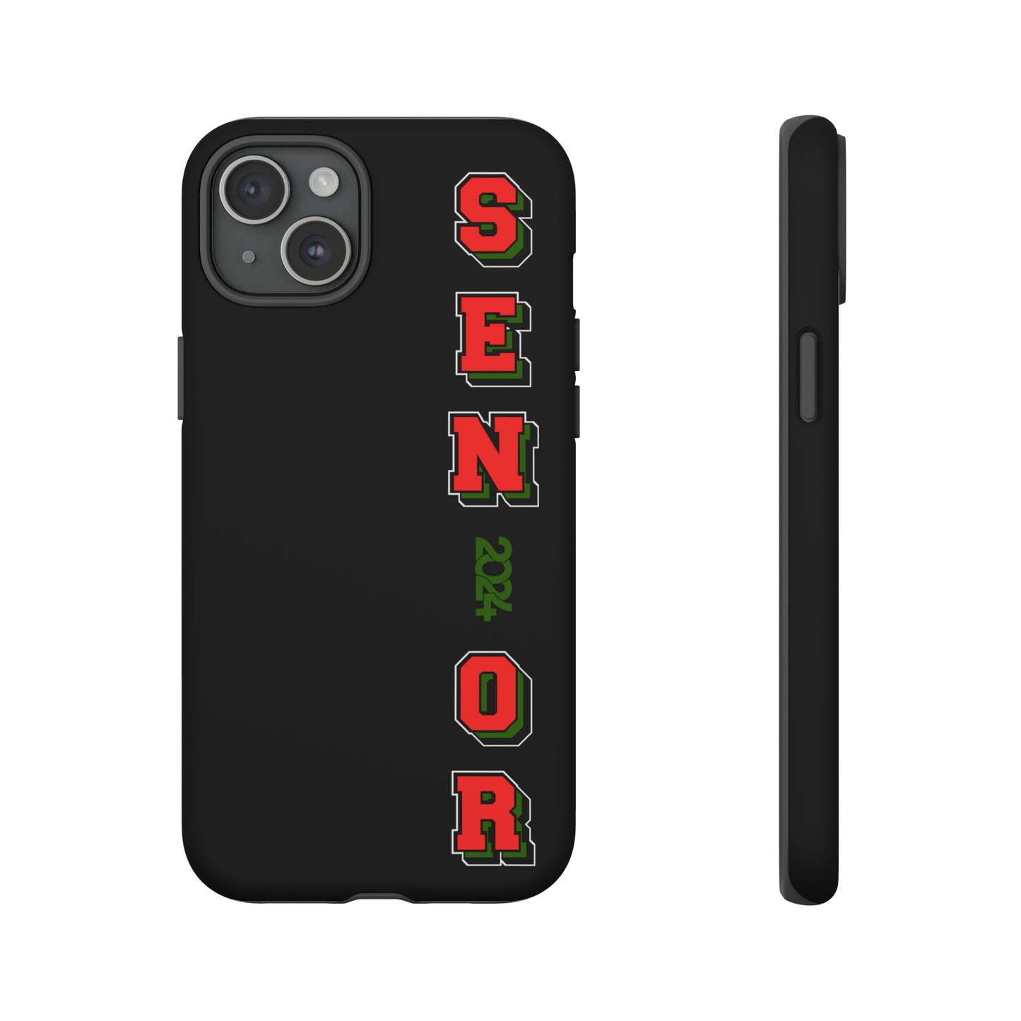 Red Black and Green Pan African Senior Class of 2024 Iconic Double-Layer Phone Case