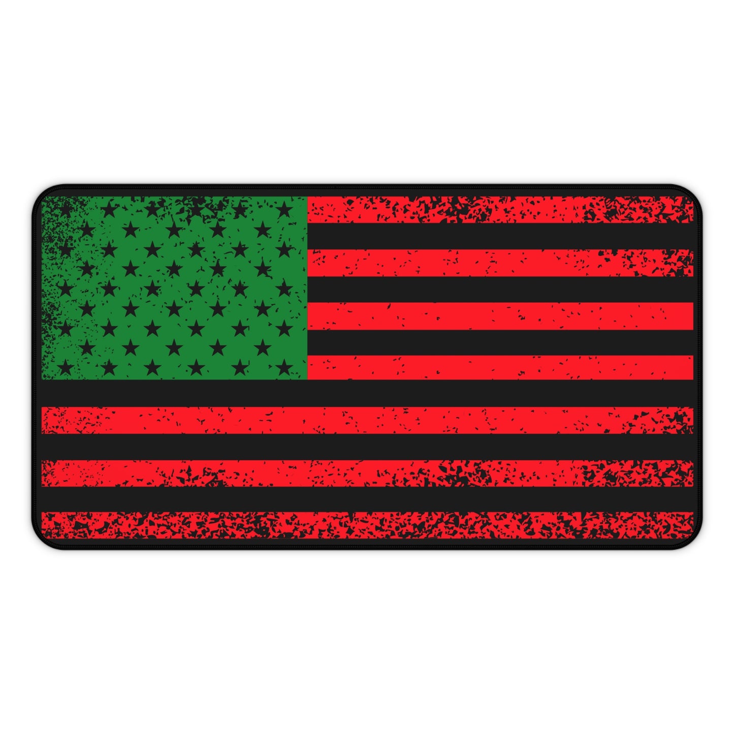 Black American Flag Cleaning Mat, Pew Pew Pan African Cleaning Mat