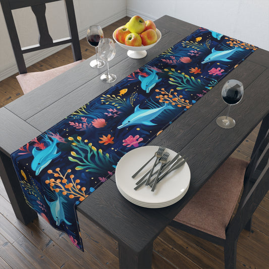 Under the Sea Party Decor, Dolphin Party Decor, Fish Theme Table Cloth