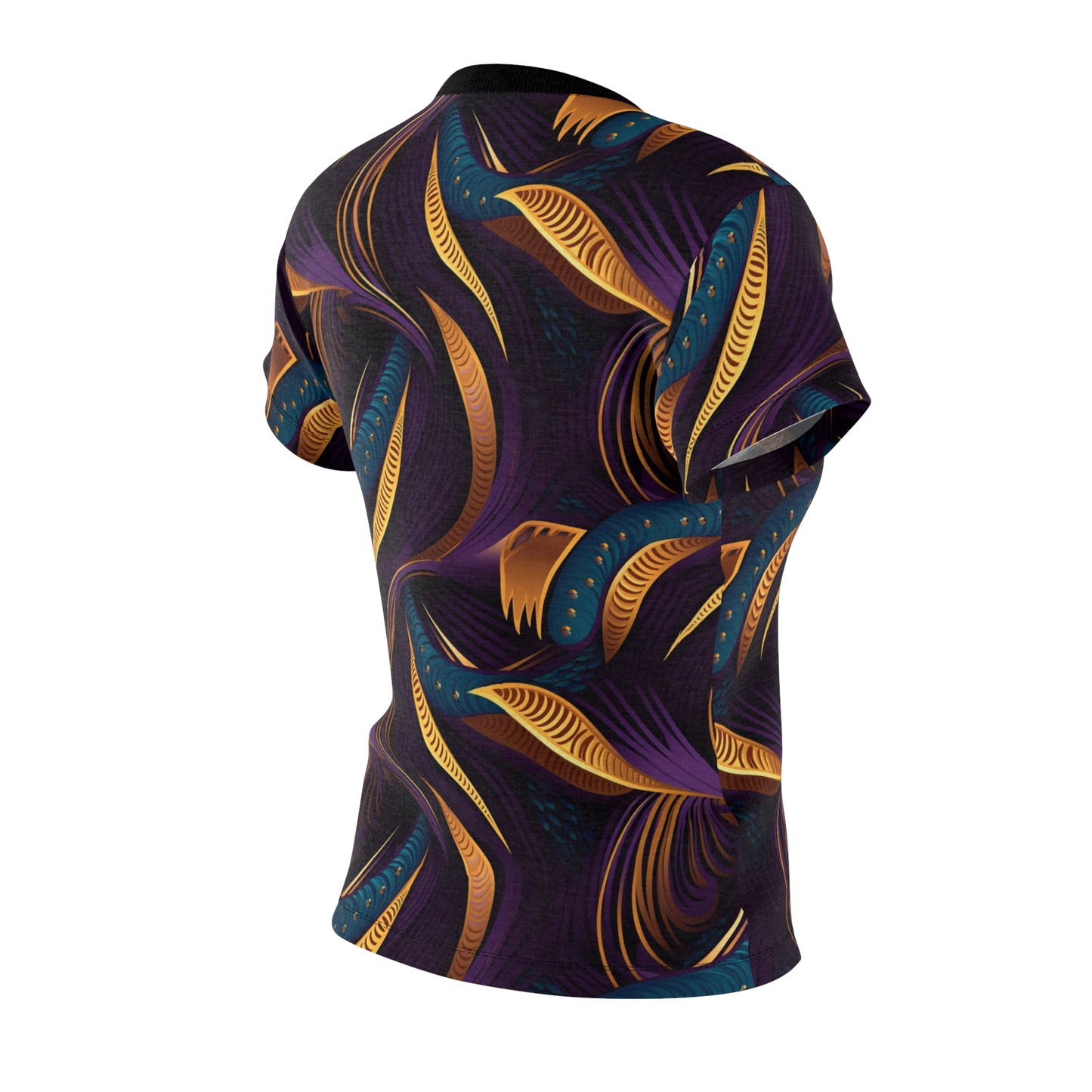 Savile Safari African Print Women's T-Shirt, Boho Chic African Print Athleisure