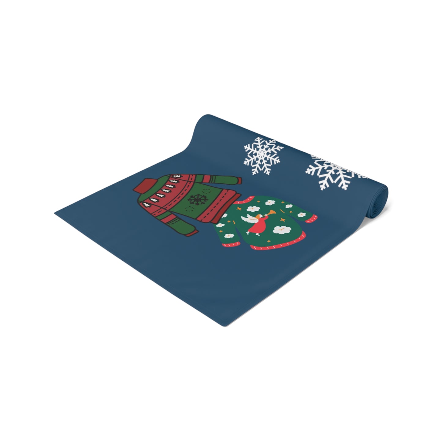 Eat, Drink, and Be Ugly Ugly Sweater Party Table Runner, Christmas Party Textiles