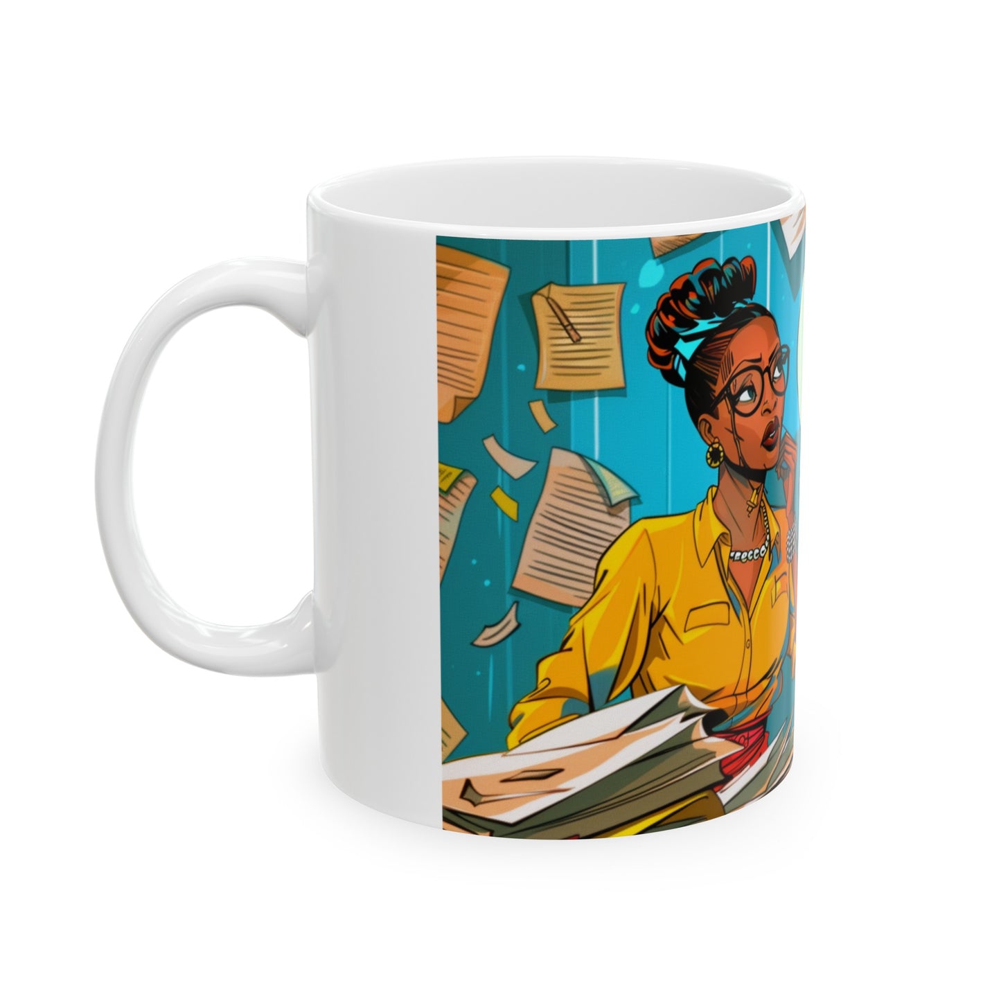 Black Woman "Mama Was Right" Ceramic Mug, Funny Quote Coffee Cup