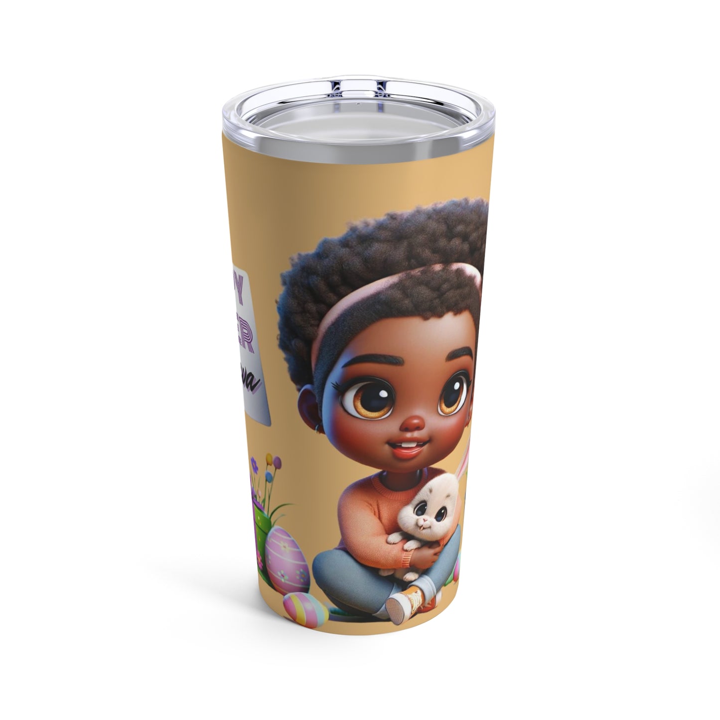 Personalized Name Easter Themed 20 oz Reusable Tumbler