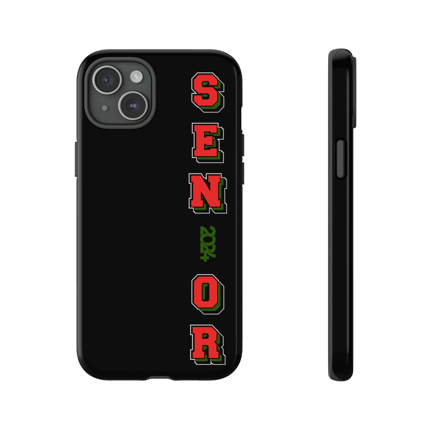 Red Black and Green Pan African Senior Class of 2024 Iconic Double-Layer Phone Case