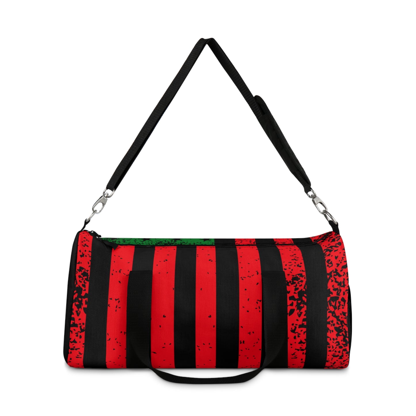 Black American Flag, Pan African Flag Duffel Bag, Garvey Pan African Flag Gym Bag