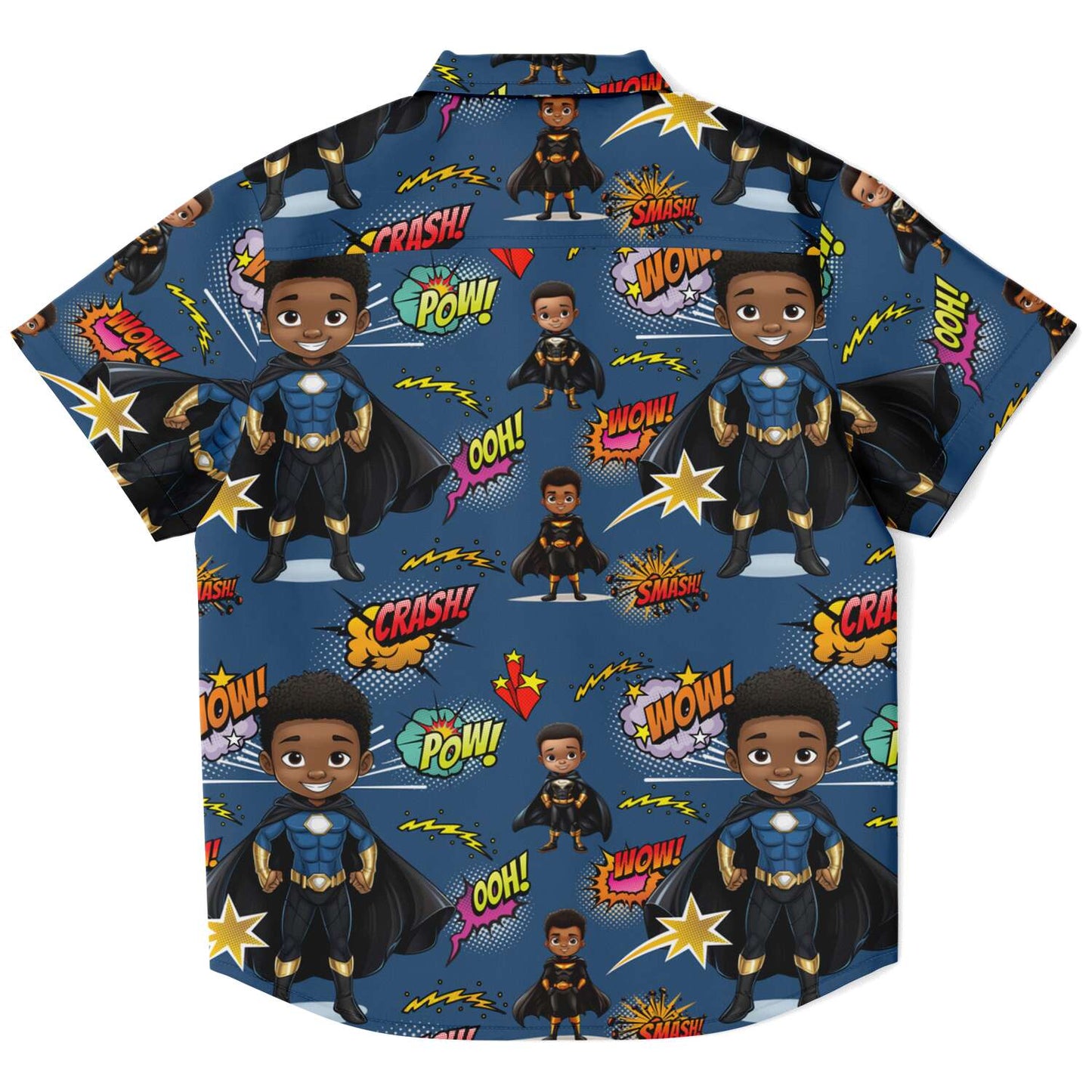 Black Boy Joy Superhero Youth Button Up Shirt