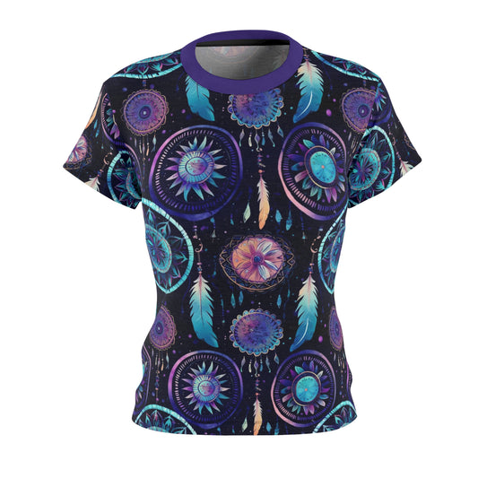 Mystical Mandala &  Dreamcatcher Boho Chic Women's All-Over Print Shirt