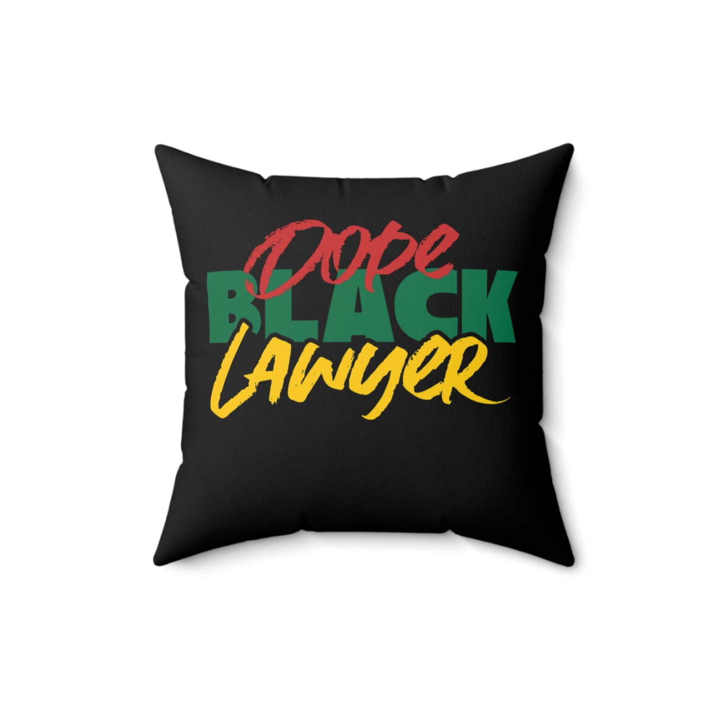 Dope Black Lawyer Indoor Pillow, Law Student Unique Home Decor, Attorney Gift