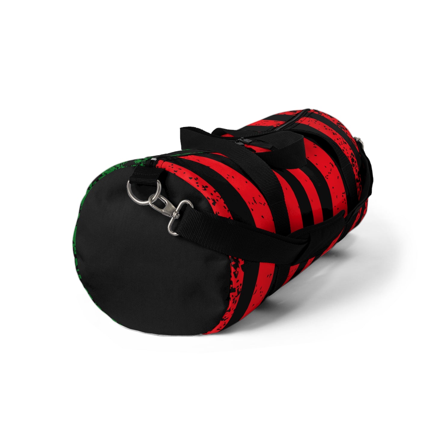 Black American Flag, Pan African Flag Duffel Bag, Garvey Pan African Flag Gym Bag