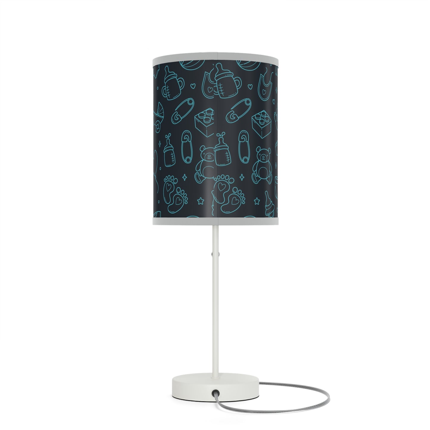 Baby Blue Table Baby Themed Lamp, Nursery Table Lamp, Baby Shower Gift