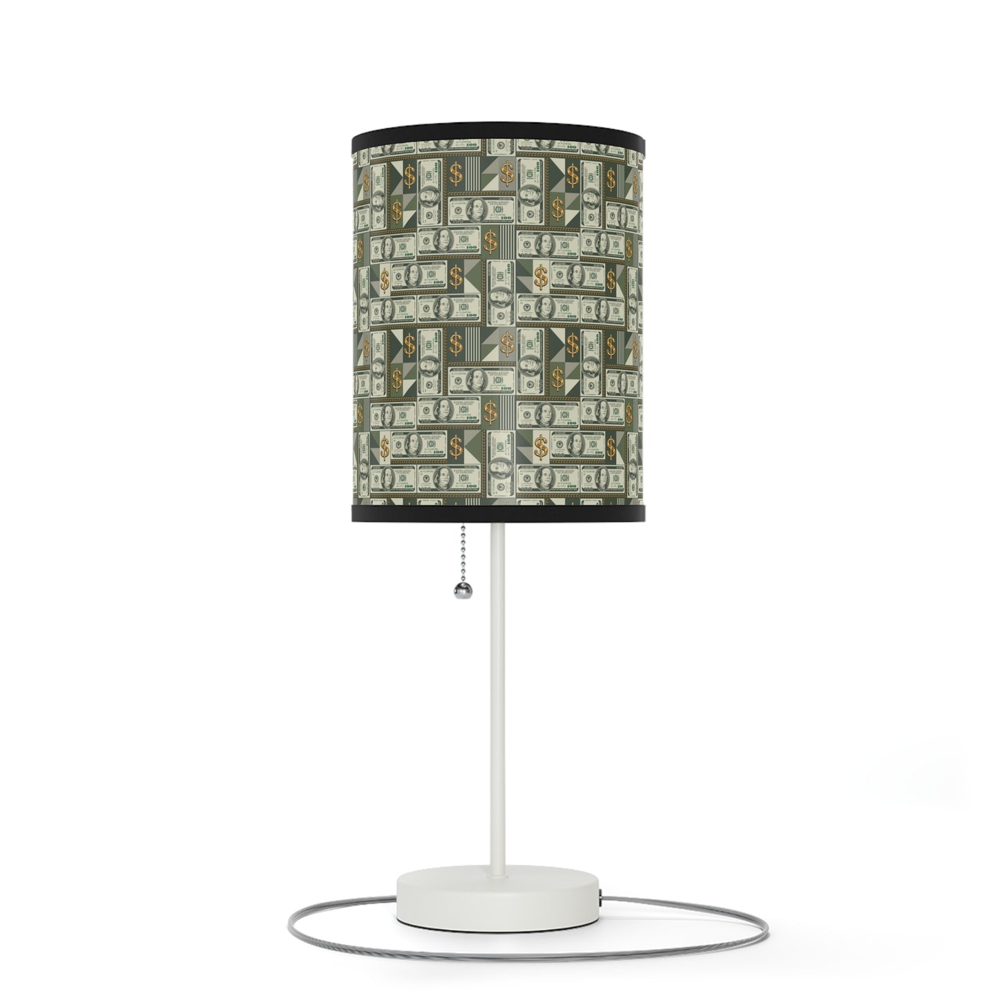 Money Print Lamp, 100 Dollar Bill Lamp on a Stand Home Decor Print