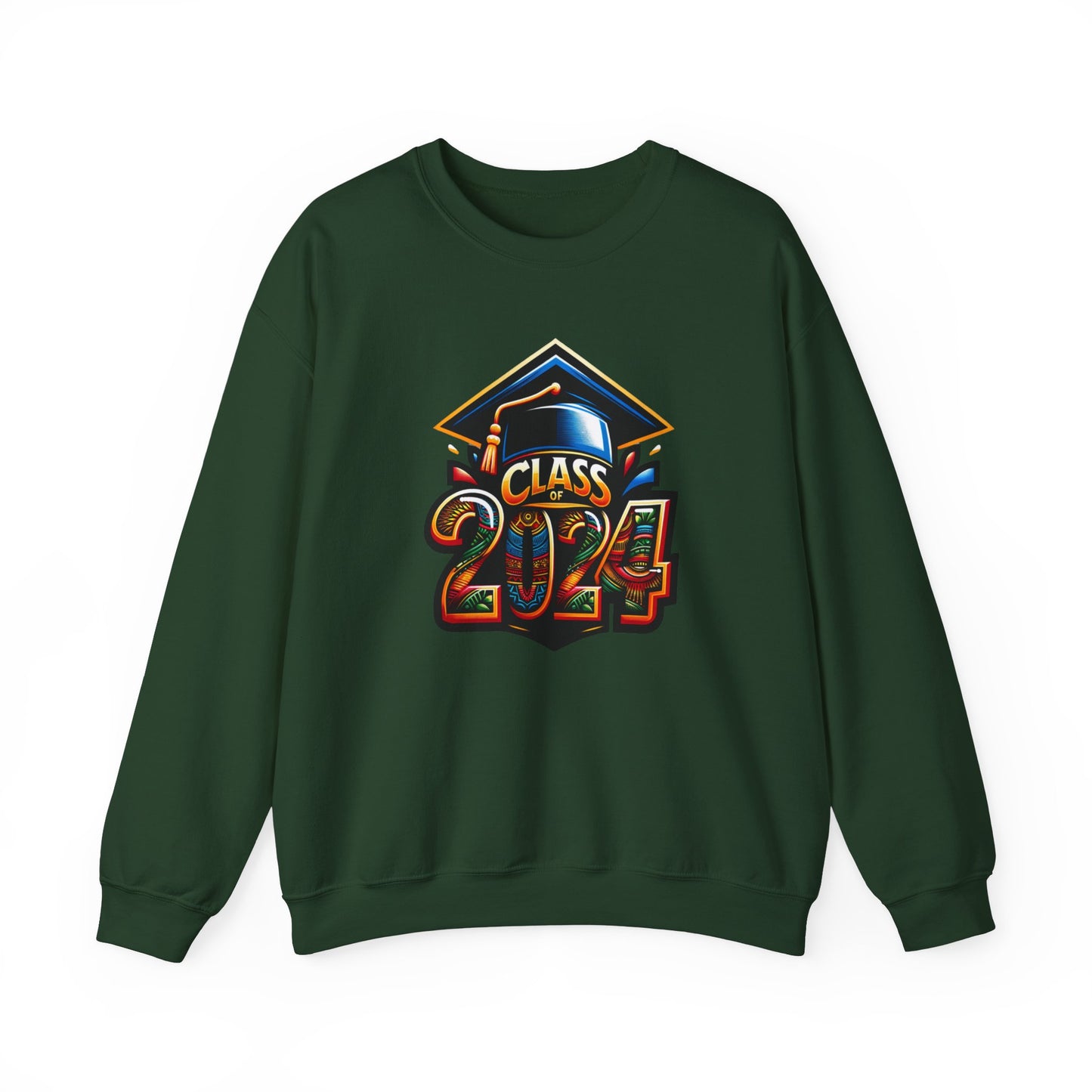 Afrocentric Senior Sweatshirt, Class of 2024 Black Culture Sweater