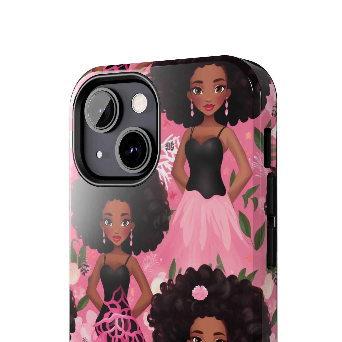 Black Baby Doll Tough iPhone Case, African American Doll iPhone Case iPhone 7-14