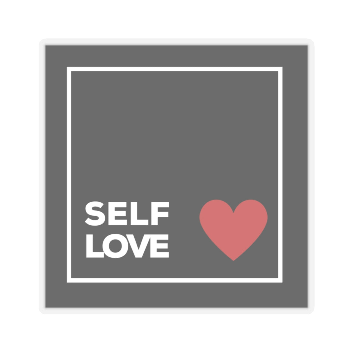 Self Love Vinyl Stickers 5-Pack - Durable & Glossy Stickers with Strong Adhesive