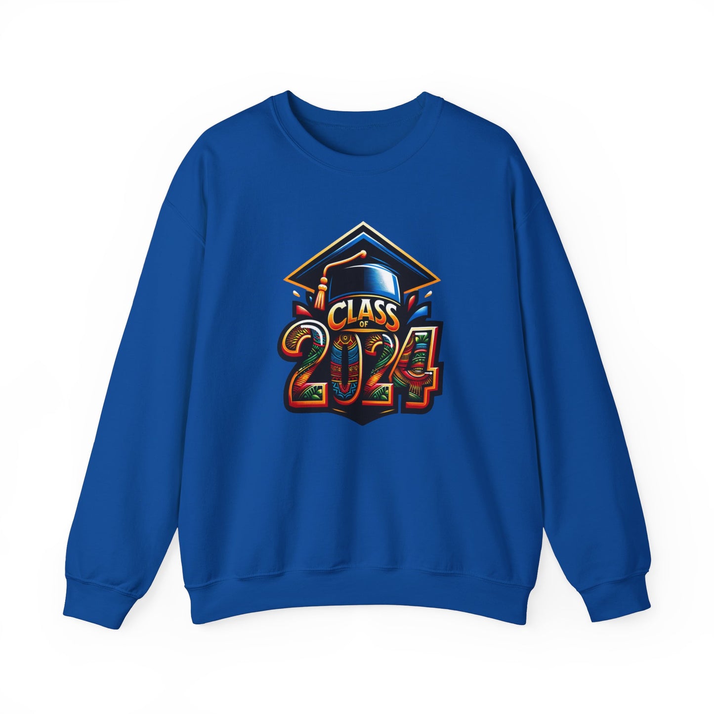 Afrocentric Senior Sweatshirt, Class of 2024 Black Culture Sweater