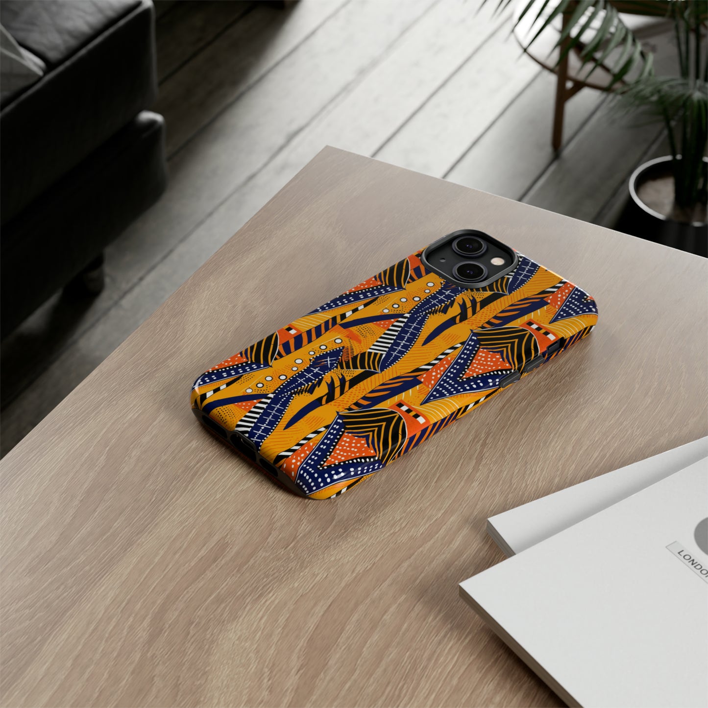 African Kente Print Tough Phone Case For iPhone, Samsung, Pixel