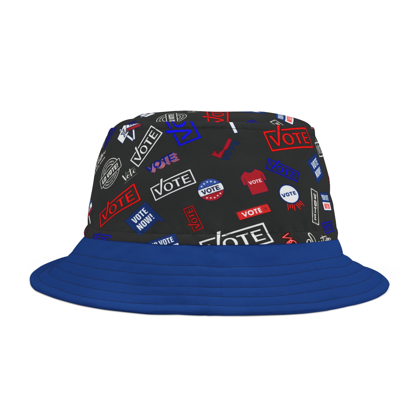 Vote-Inspired Polyester Bucket Hat: Trendy Political Statement & Patriotic Headwear