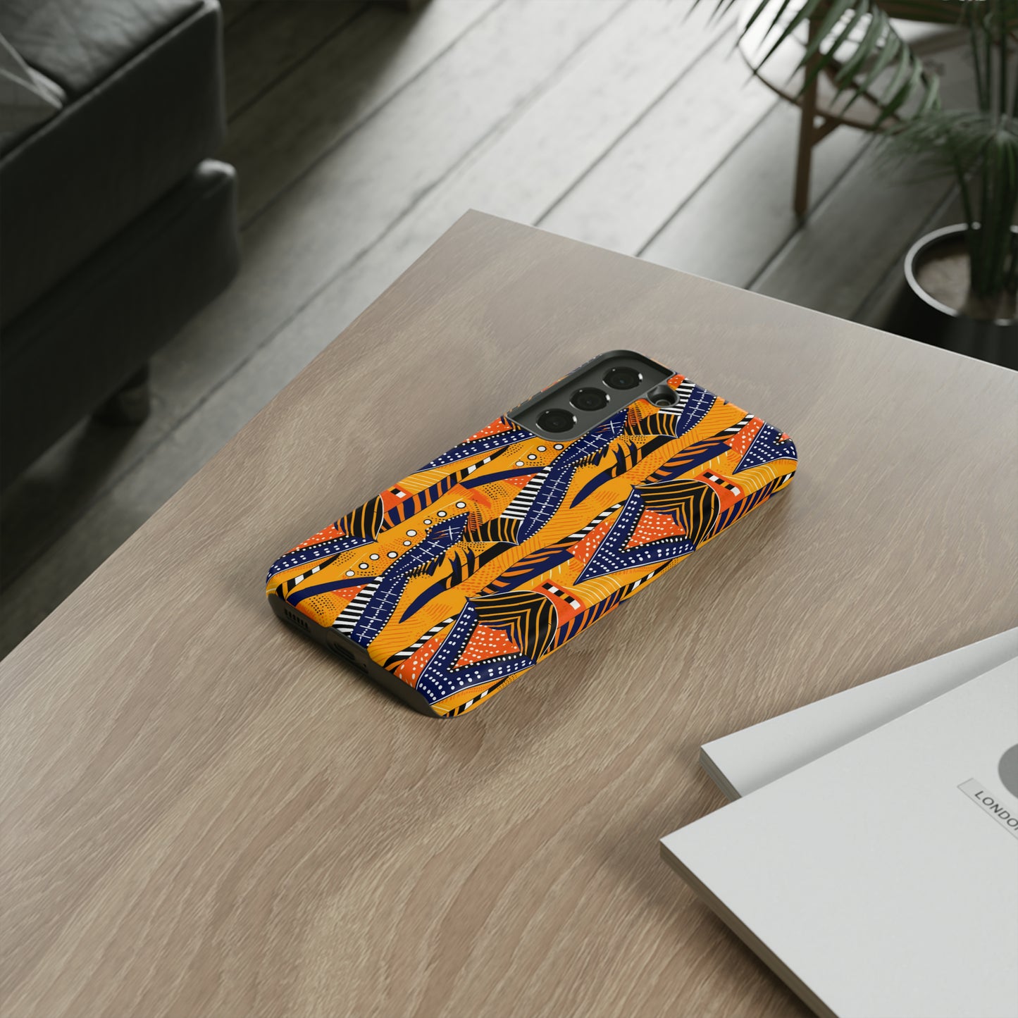 African Kente Print Tough Phone Case For iPhone, Samsung, Pixel