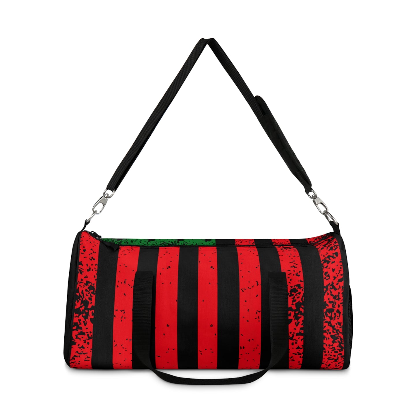 Black American Flag, Pan African Flag Duffel Bag, Garvey Pan African Flag Gym Bag