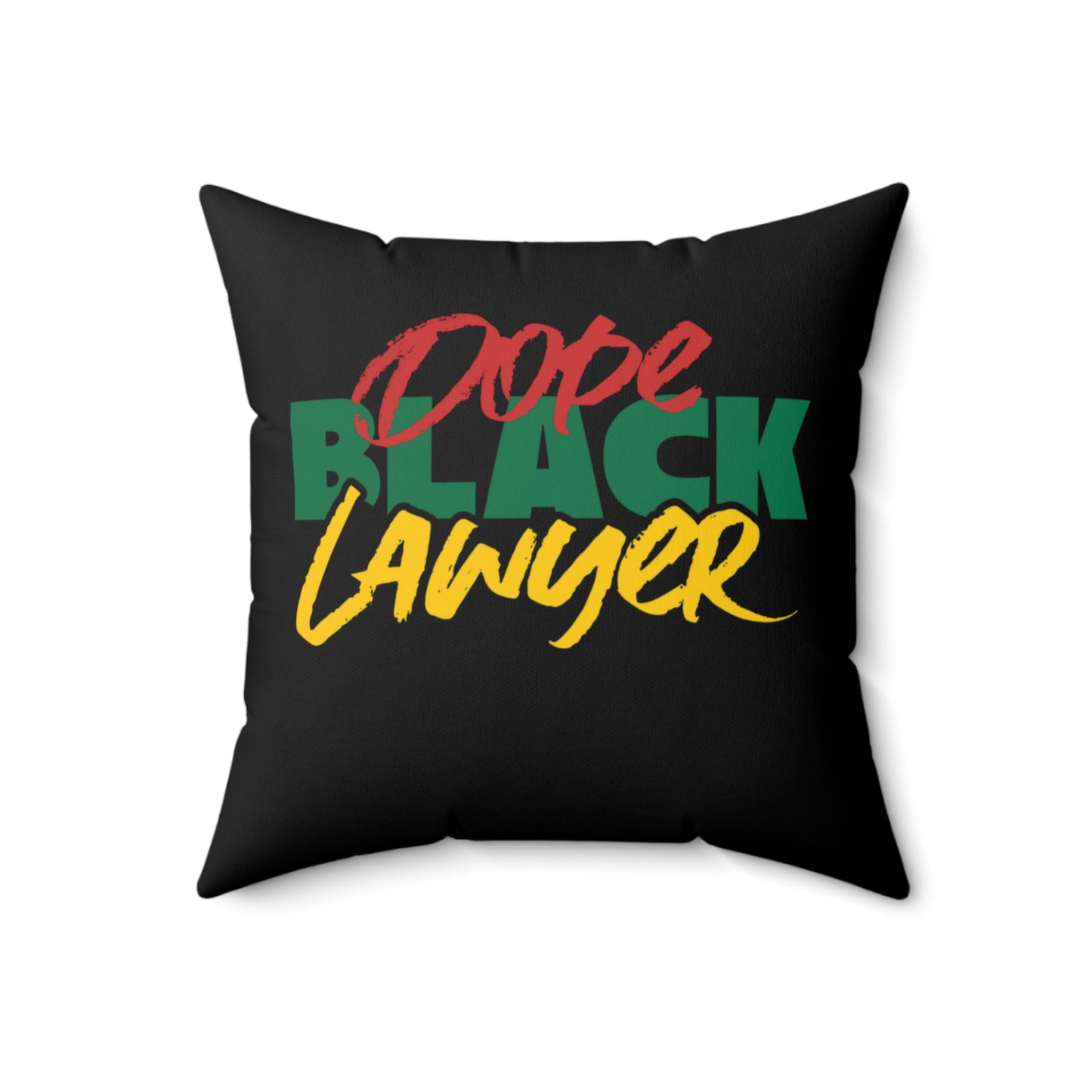 Dope Black Lawyer Indoor Pillow, Law Student Unique Home Decor, Attorney Gift