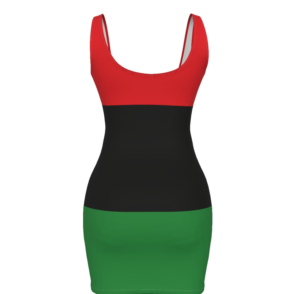 Pan African Bodycon Womens Dress, Red Black Green Dress, Afrocentric Womens Fashion, Plus Size Body Hugging Apparel