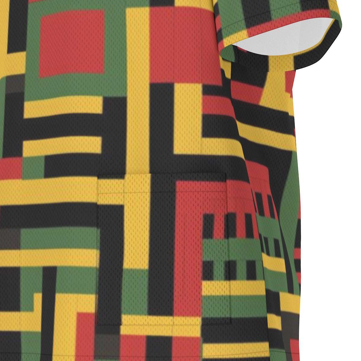 African Kente Print Unisex Scrub Set, V-neck Tribal Print Nurse Scrubs