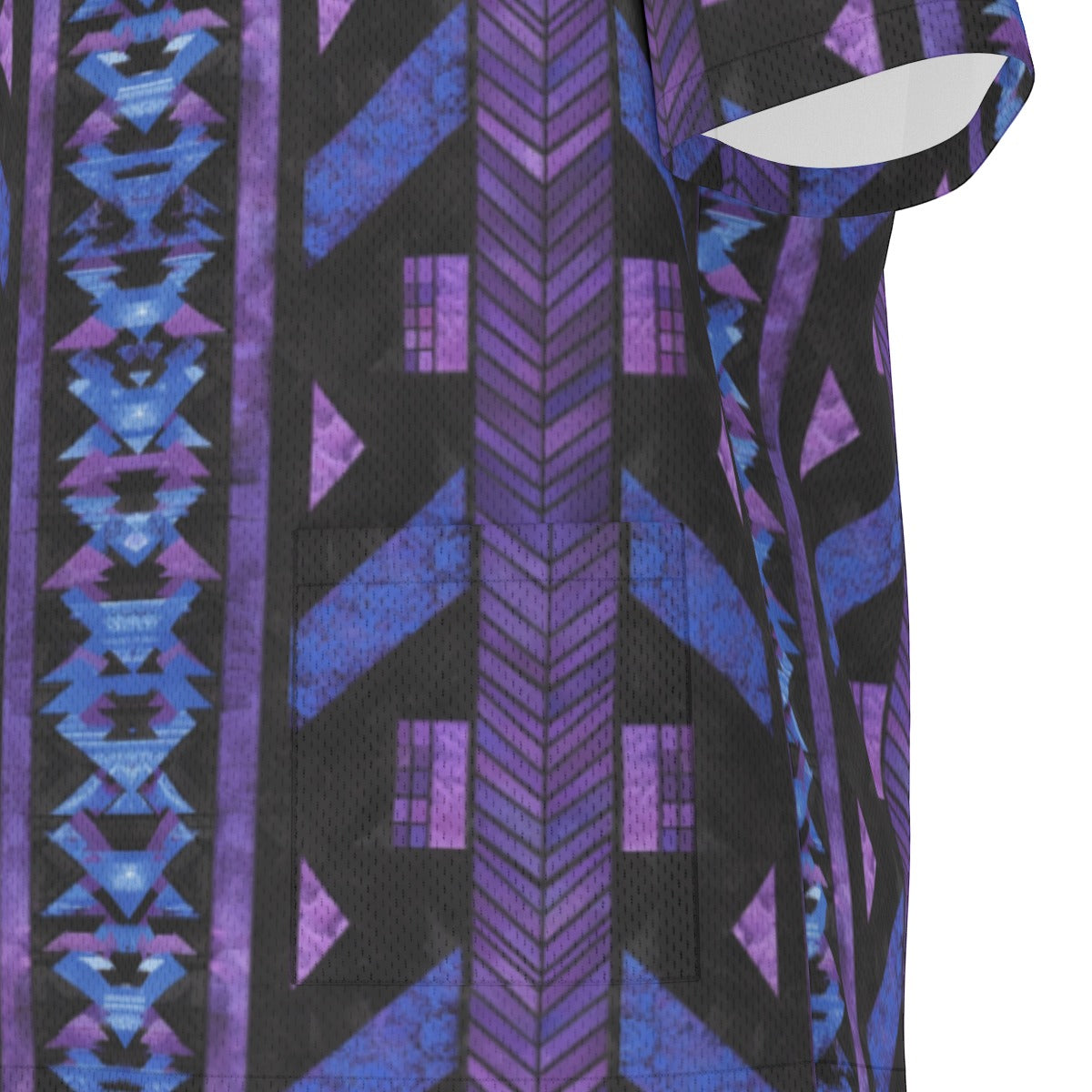 Purple & Blue African Print Unisex Scrub Set, Abstract Tribal Print Medical Uniform