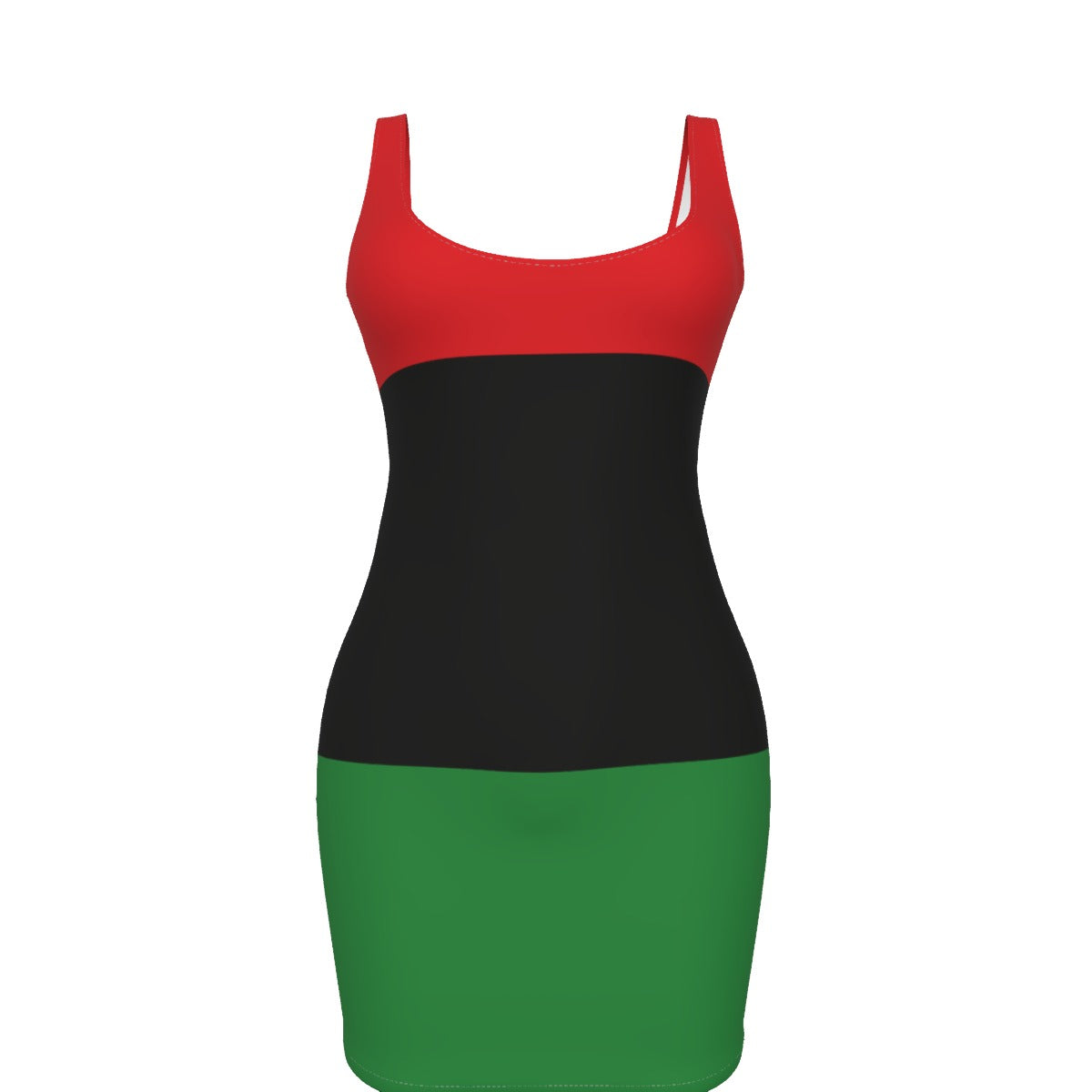 Pan African Bodycon Womens Dress, Red Black Green Dress, Afrocentric Womens Fashion, Plus Size Body Hugging Apparel