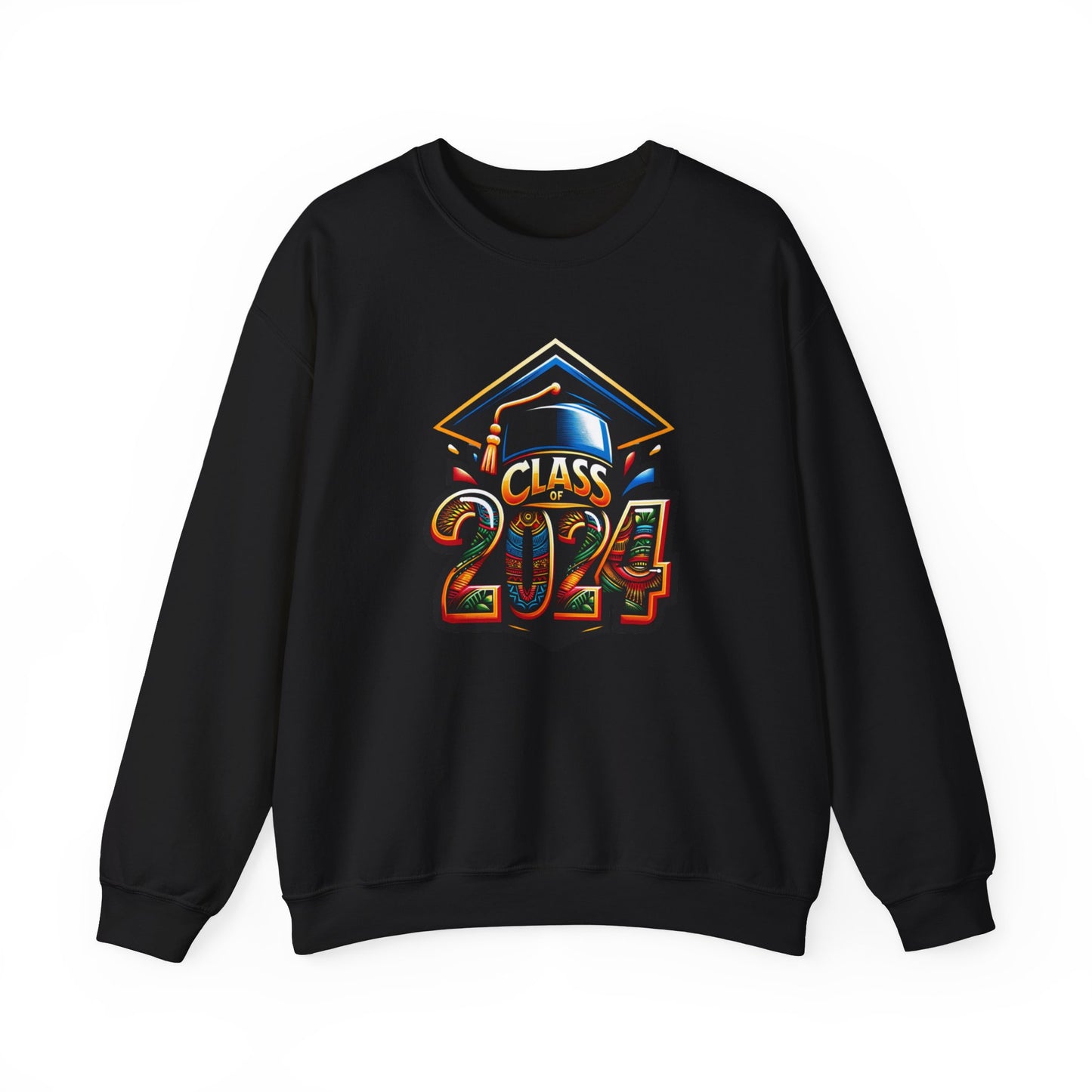 Afrocentric Senior Sweatshirt, Class of 2024 Black Culture Sweater