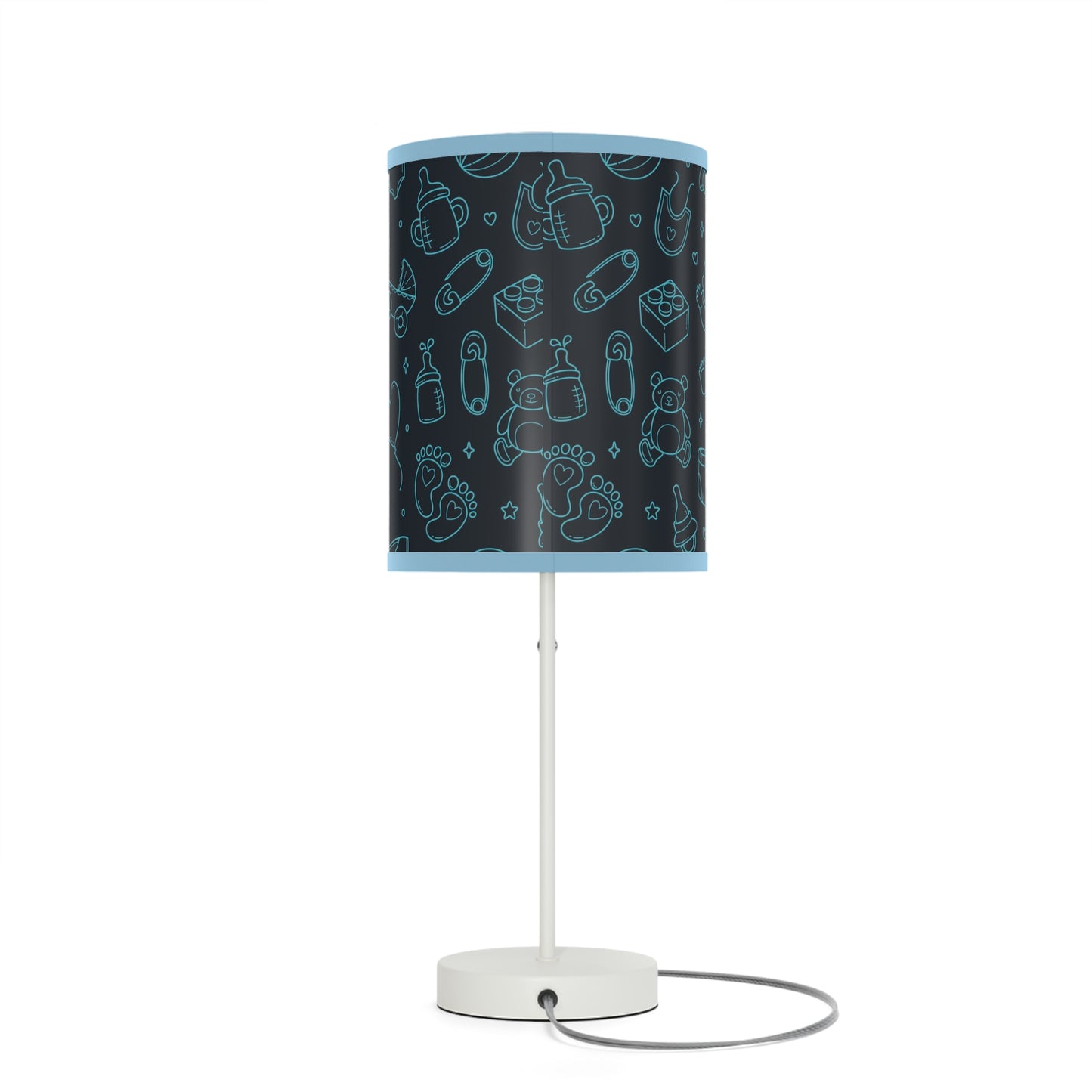 Baby Blue Table Baby Themed Lamp, Nursery Table Lamp, Baby Shower Gift