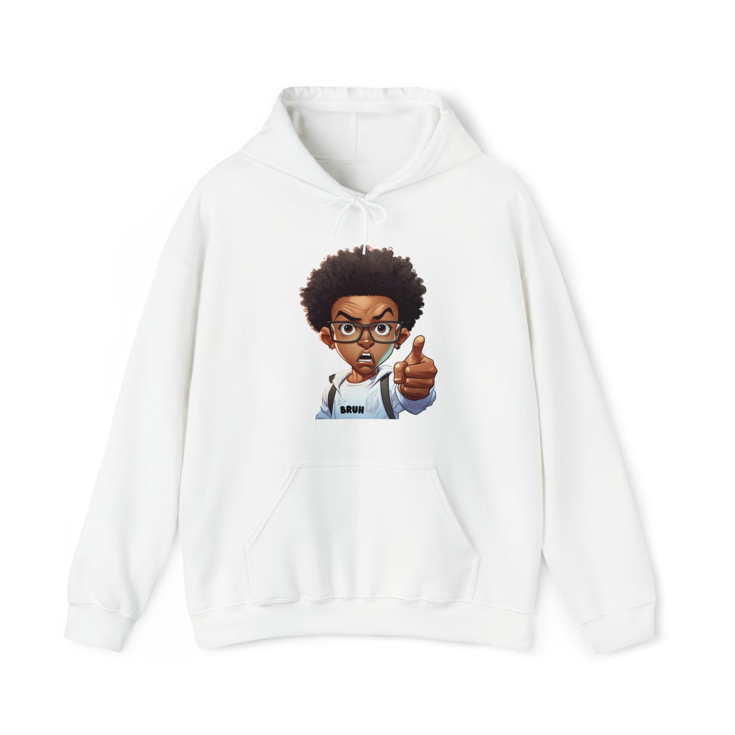 Bruh Adult Hoodie, Black Boy Joy Sweater Hoodie